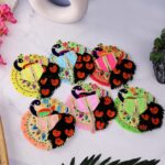 Click Pujan Kanha Poshak - 3 No Vel Mayur Design (Set of 2) | Krishna Ji Vastra for Janmashtami & Puja - Image 4