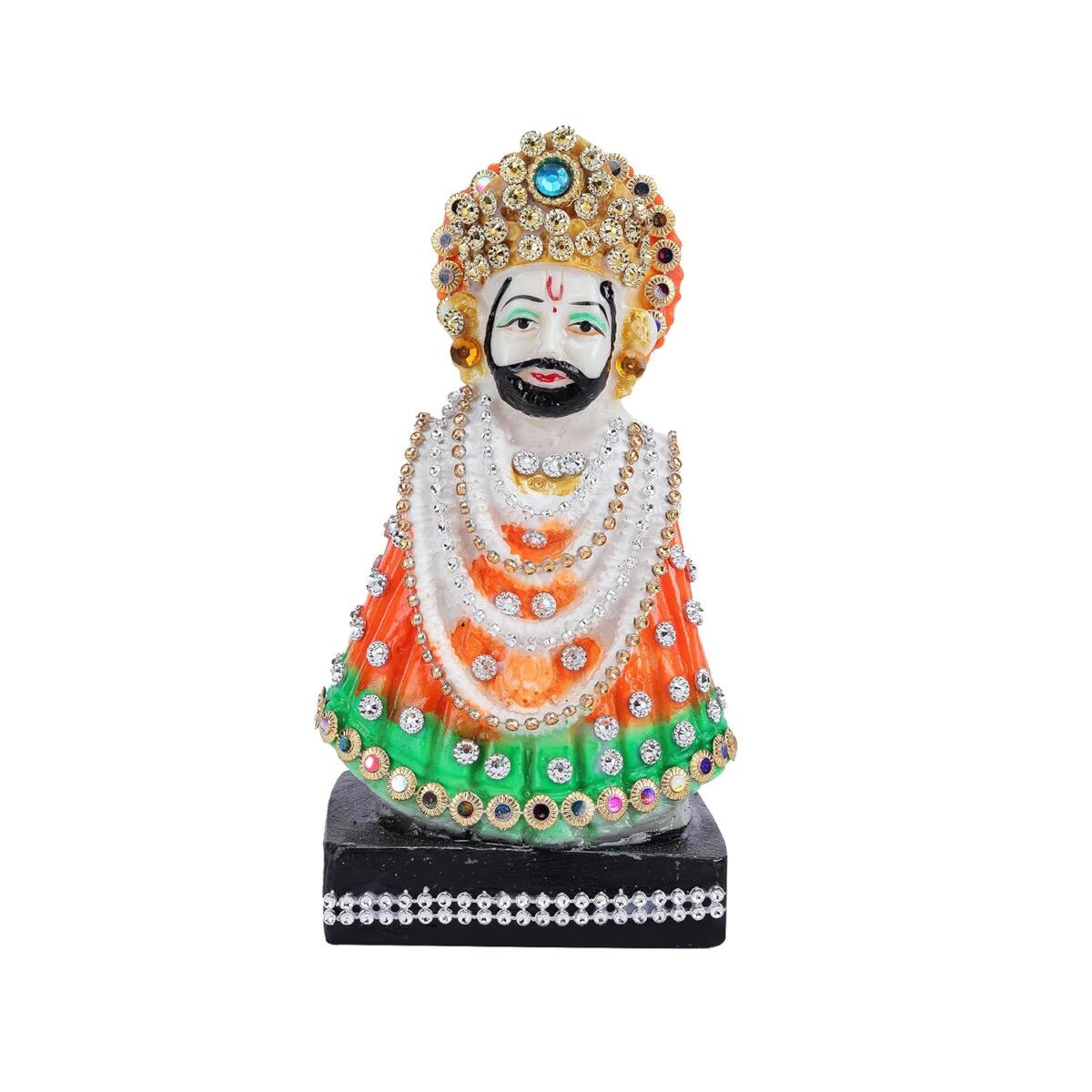 81k6ui2Nl3L._SL1500_ Click Pujan Khatu Shyam โ 5 Inch | Divine Decorative Showpiece for Home Temple, Office Desk, Living Room Dรฉcor | Ideal Spiritual and Corporate Gift - Image 2
