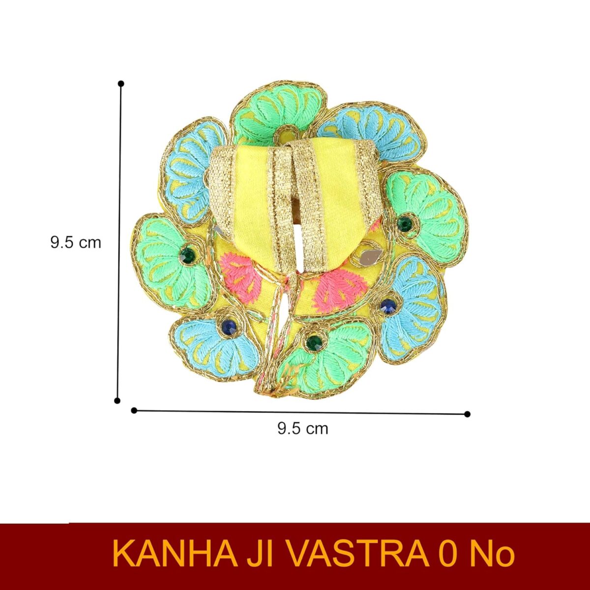 81vv5aBgWuL._SL1500_ Click Pujan Kanha Poshak - 0 No Flower (Set of 2) | Ethnic Krishna Vastra for Janmashtami & Puja - Image 3