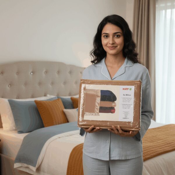 Lightweight Camel Fleece Blanket - Single Size: Soft & Warm Bedding by Mapp Handloom & Handicrafts