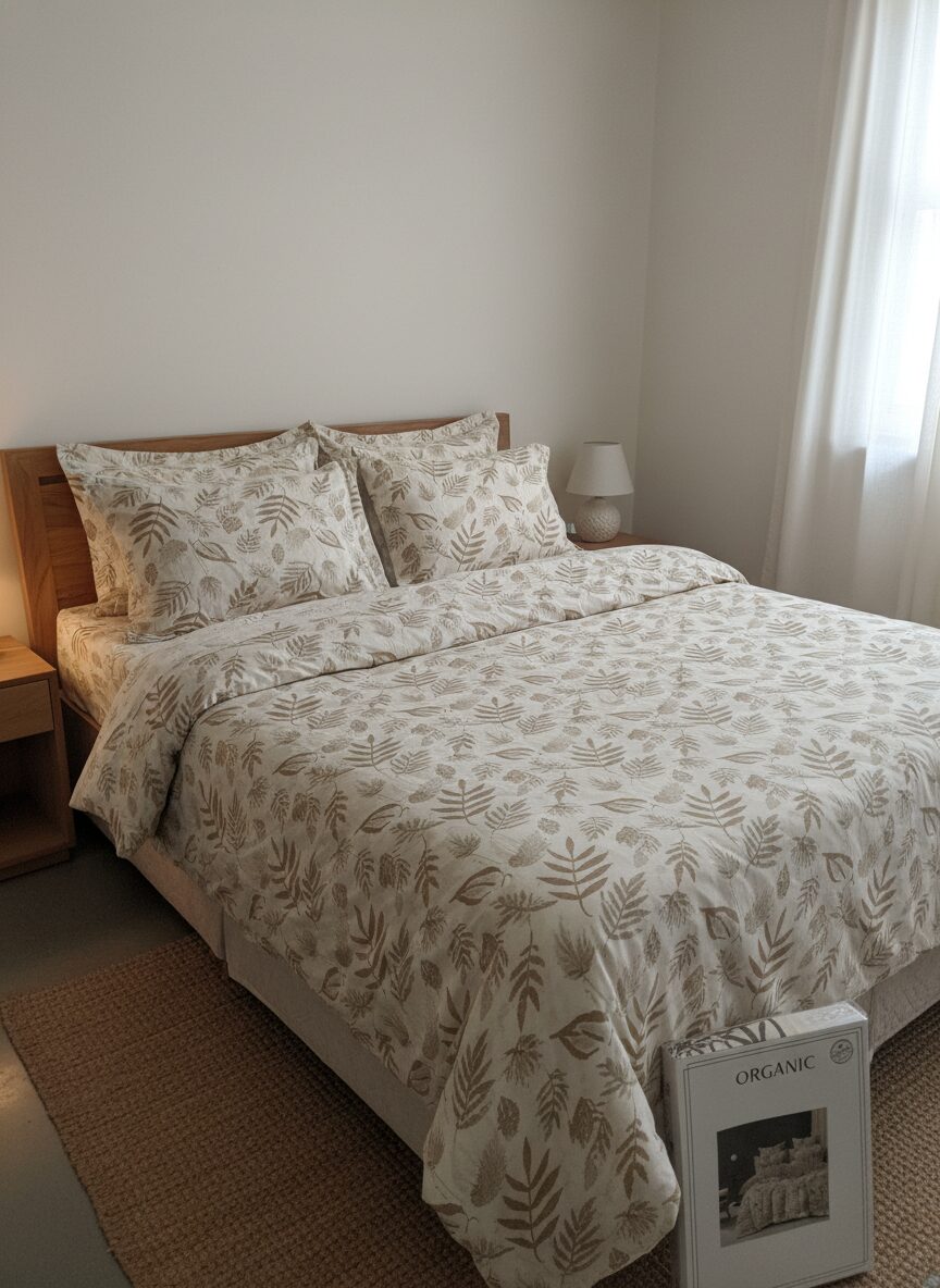 enhanced-image Mapp Fabrics King Size Bedsheet: Premium Comfort & Style by Mapp Handloom & Handicrafts for Luxurious Sleep - Image 1