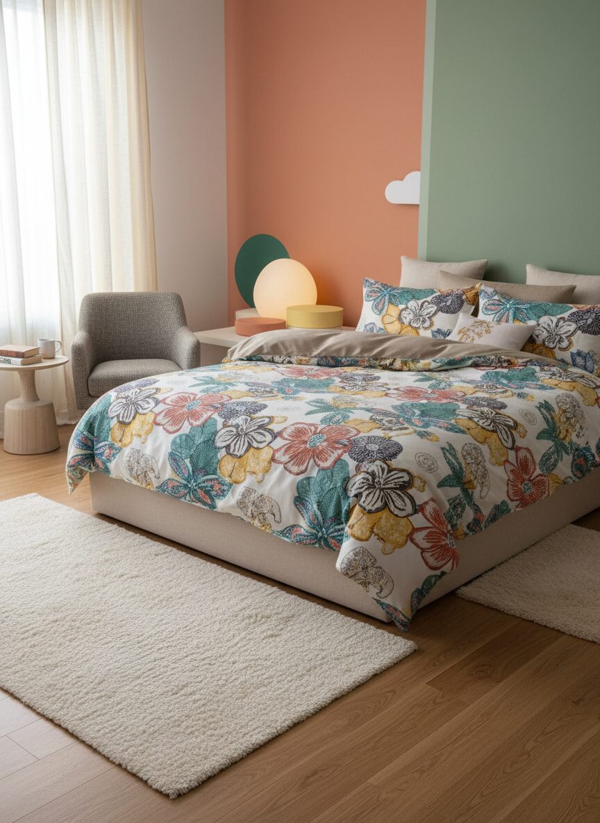 enhanced-image Mapp Fabrics Premium Comforter Set with Bedsheet: Soft, Cozy & Stylish Bedding by Mapp Handloom & Handicrafts - Image 1