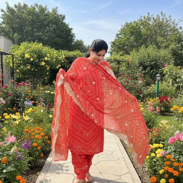 Pure Organza Cut Work Suit with Embellished Dupatta & Bottom: Trending Ethnic Wear by Sonika Signature for Festive Elegance