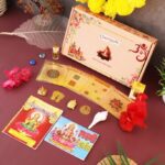 Click Pujan Lakshmi Yantra Puja Kit - Divine Samagri Box for Devotional Puja - Front View by clickpujan on Nari Haat,...