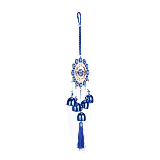 41-dbUtdX6L._SX679_-1 Click Pujan Evil Eye Wind Chime - Nazar Batu Door Hanging for Protection & Good Luck - Image 3
