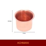 Click Pujan Aachmani - Copper Jal Patra with Achmani Spoon Set for Pooja | Traditional Religious Water Pot for Spiritual Rituals | Handcrafted Poojan Accessories | Ideal for Abhishekam & Hindu Worship | Durable & Sacred Copper Puja Set | Includes Achmani Spoon for Holy Water Offering | Perfect for Home Temple & Religious Ceremonies | Click Pujan Brand - Image 5