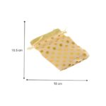 Click Pujan Polka Dot Drawstring Pouches - Set of 5 (6x5 inches) | Elegant Gift Bags for Wedding Favors, Jewelry Packaging, Bridal Party Gifts & Women’s Accessories. Ideal for stylish, reusable potli bags. - Image 3