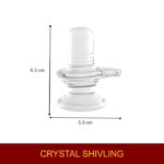 Click Pujan 3.5 Inch Transparent Shivling | Mahadev Idol for Home Temple | Lord Shiva Lingam for Pooja & Blessings - Image 3