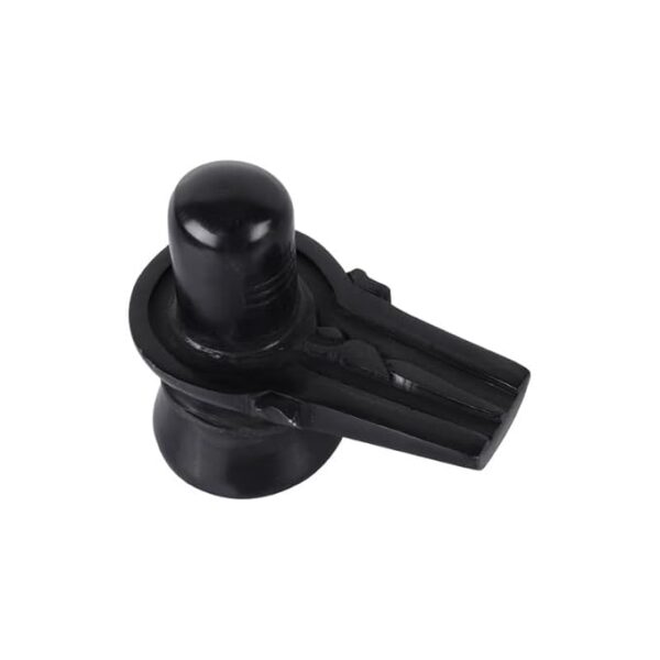 Click Pujan 4 Inch Black Marble Shivling | Mahadev Idol for Home Temple | Handcrafted Lord Shiva Lingam for Pooja & Worship