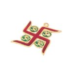 Click Pujan Swastik Hanging | Main Door Vastu Decor | Auspicious Pooja Item for Diwali & Navratri - Image 2
