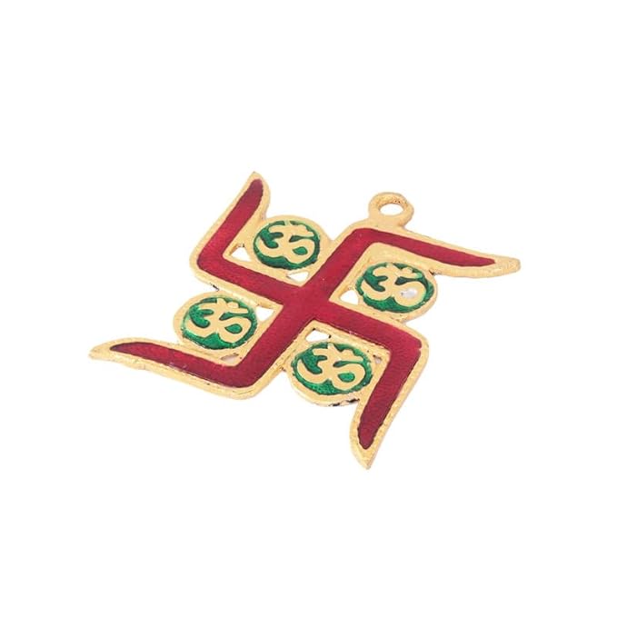 41vbHT23ZVL._SX679_-1 Click Pujan Swastik Hanging | Main Door Vastu Decor | Auspicious Pooja Item for Diwali & Navratri - Image 2