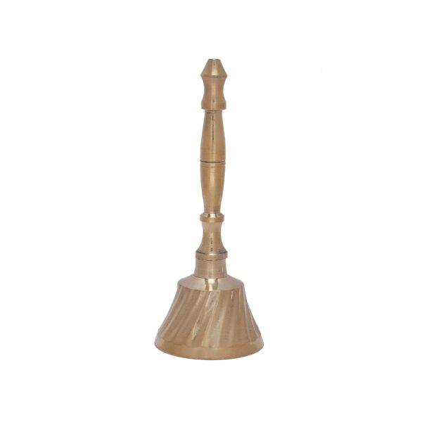 Click Pujan Ghanti Brass - Small Puja Bell for Arti Prayer | Small Temple Home Mandir Diwali Decoration | Ideal Gift