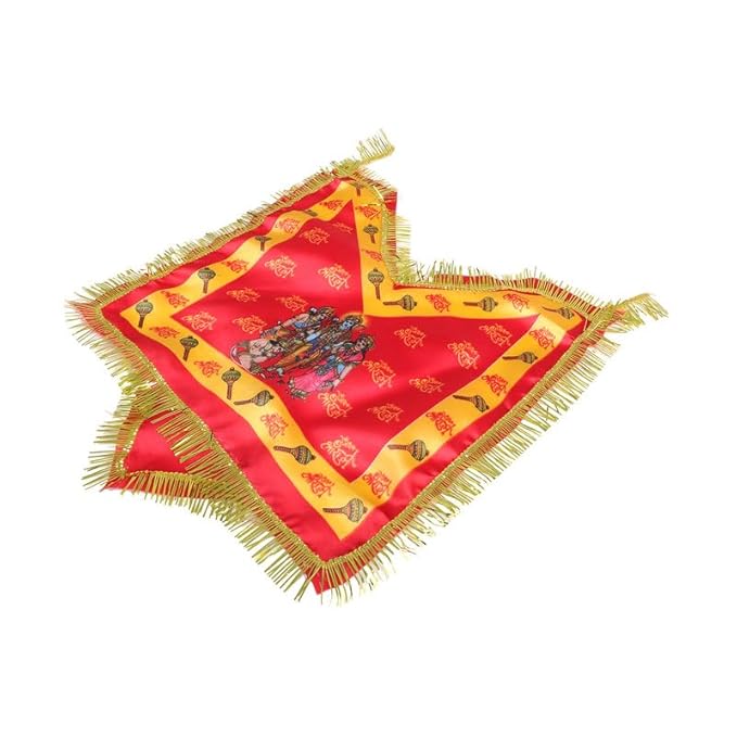 51O3d6eA8WL._SX679_-1 Click Pujan Hanuman Chola - Small (Set of 2) 14" | Puja Dress for Bajrangbali Murti | Temple Decoration - Image 2