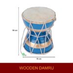 Click Pujan Damru - Big Wooden Damru for Bhakts, Shivratri Pujan & Meditation - Image 4