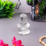 Click Pujan 3.5 Inch Transparent Shivling | Mahadev Idol for Home Temple | Lord Shiva Lingam for Pooja & Blessings - Image 4