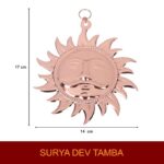 Click Pujan Surya Face - Copper Finish Feng Shui Wall Art – Vastu Decor for Pooja & Living Room - Image 4
