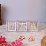 Click Pujan Silver Coated Acrylic Idols - Ganesh Lakshmi, Radha Krishna for Home & Office Decor - Image 4