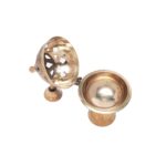 Click Pujan Dhuna with Lid - Metal 4" Loban Dhuni Oil Lamp for Puja & Home Temple - Image 3