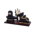 Click Pujan Shiv Nandi Trishul Idol | Lord Shiva with Nandi and Trishul Showpiece | Ideal for Home Temple, Pooja Room, Spiritual Décor, and Religious Gift - Image 4