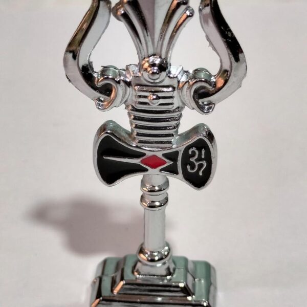 Click Pujan Silver Trishul - Small Trident for Shiv Bhakti, Car & Home Temple
