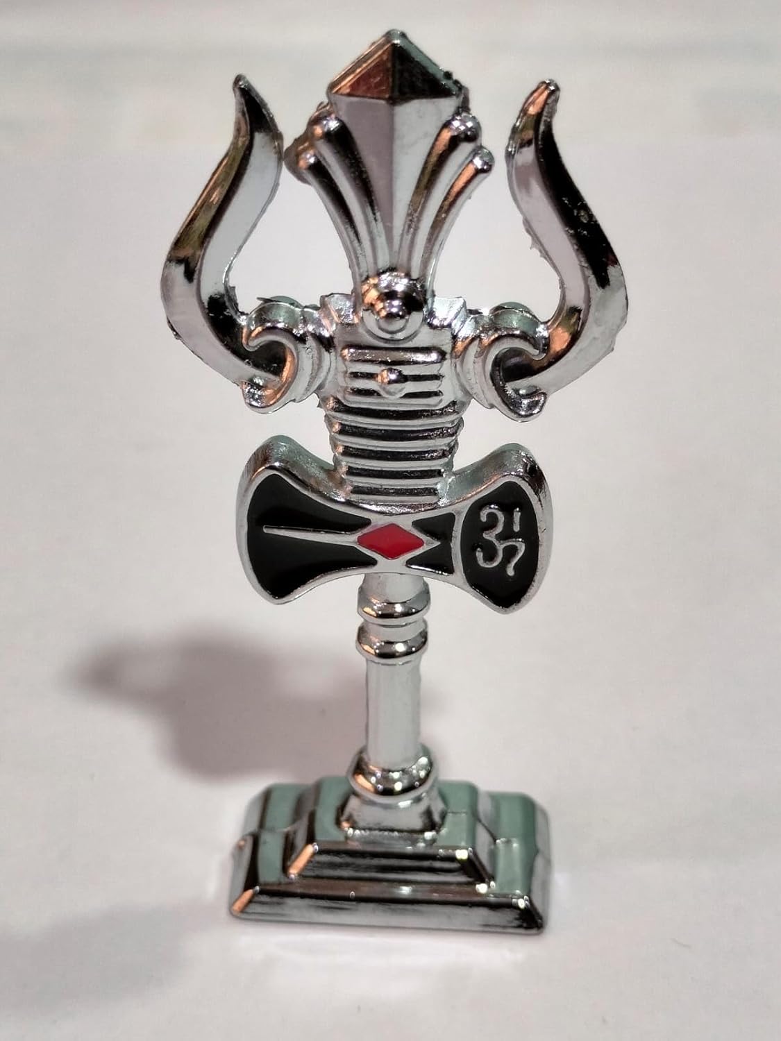 61OHv6mTzL._SL1500_-1 Click Pujan Silver Trishul - Small Trident for Shiv Bhakti, Car & Home Temple - Image 1