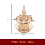 Click Pujan Deepak5 Mukhi 2 No for Puja, Mandir, Diwali Decoration - Image 4