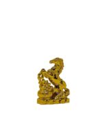 Click Pujan Golden Horse Set of 2 - Money & Power Vastu Showpiece