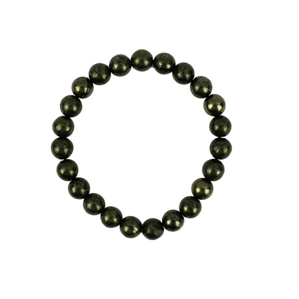 Click Pujan Natural Pyrite Crystal Bracelet – Unisex Stretchable Healing Stone Bracelet for Wealth, Abundance & Success. Spiritual Energy Jewellery for Men & Women – Confidence & Protection Stone. Pyrite Healing Bracelet for Positive Energy & Good Luck. Feng Shui & Reiki Compatible. Handmade Stretchable Beaded Bracelet – Ideal Gift for Loved Ones.