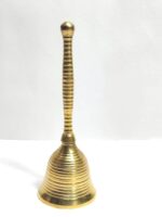 Click Pujan Ghanti Brass - Regular for Arti Prayer | Temple Home Mandir Diwali Decoration | Spiritual Gift