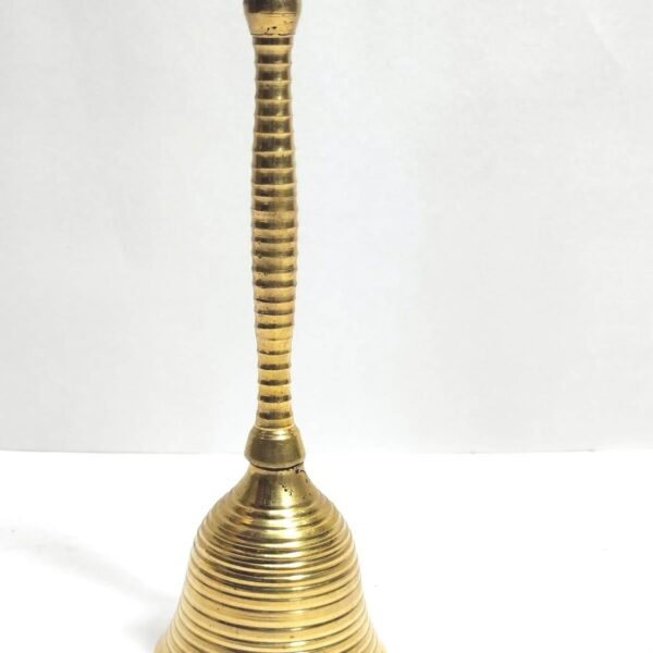 Click Pujan Ghanti Brass - Regular for Arti Prayer | Temple Home Mandir Diwali Decoration | Spiritual Gift