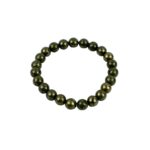 Click Pujan Natural Pyrite Crystal Bracelet – Unisex Stretchable Healing Stone Bracelet for Wealth, Abundance & Success. Spiritual Energy Jewellery for Men & Women – Confidence & Protection Stone. Pyrite Healing Bracelet for Positive Energy & Good Luck. Feng Shui & Reiki Compatible. Handmade Stretchable Beaded Bracelet – Ideal Gift for Loved Ones. - Image 2