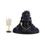 Click Pujan Adi Yogi Shiva Statue with Trishul - Resin Car Dashboard Idol for Pooja, Shivratri Gift, Home & Office Decor