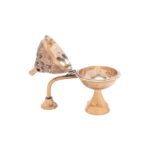 Click Pujan Dhuna with Lid - Metal 4" Loban Dhuni Oil Lamp for Puja & Home Temple - Image 2