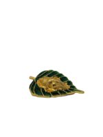 Click Pujan Golden Ganesh Paan Wall Hanging - Lord Ganesha Face on Green Leaf for Home Decor - Image 2