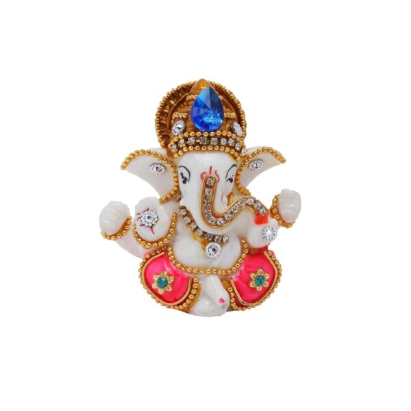 Click Pujan Ganesh - Poly Deco | Religious/Corporate Gifts Decorative Showpiece | Home/Office/Living Room/Decorative Items/Home Décor