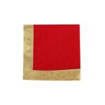 Click Pujan Red Cloth with Border โ Set of 2 (12x12 Inch) | Traditional Pooja Fabrics for Temple | Home Mandir, Religious Rituals, Offerings, and Spiritual Decorations - Image 2