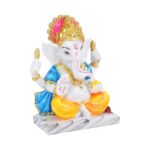 Click Pujan Ganesh Ji 8.5" Polyresin Religious Showpiece | Elegant Home & Office Décor | Perfect Corporate Gift Idea | Lord Ganesha Idol for Living Room & Pooja Room | Divine Decorative Item for Auspicious Vibes & Spiritual Ambiance. - Image 3