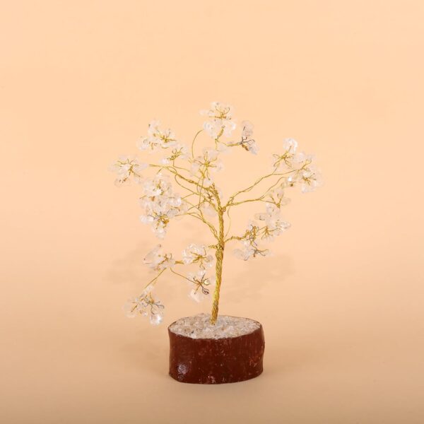 Click Pujan White Crystal Tree - Good Luck Bonsai for Home Decor & Gifts
