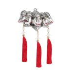 Click Pujan Silver Panchmukhi Hanuman Statue with Latkan for Home, Office & Temple - Image 3