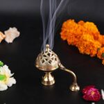 Click Pujan Dhuna with Lid - Metal 4" Loban Dhuni Oil Lamp for Puja & Home Temple - Image 5