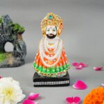 Click Pujan Khatu Shyam โ 5 Inch | Divine Decorative Showpiece for Home Temple, Office Desk, Living Room Dรฉcor | Ideal Spiritual and Corporate Gift