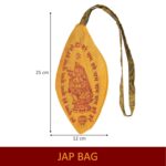Click Pujan Hare Rama Hare Krishna Jap Mala Bag (Set of 2) | Cotton Japa Pouch with Lord Krishna Print | Ideal for Meditation, Bhajan, and Spiritual Chanting - Image 5