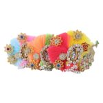 Click Pujan Kanha Pagdi - 3 No Fancy Krishna Turban with Stone & Bead Work for Janmashtami & Pooja - Image 2