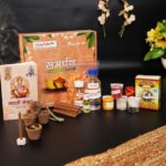 Click Pujan Samarpan - Monthly Puja Kit with Dhoop, Chandan, Gangajal & More | Divine Samagri Box