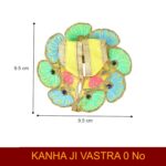 Click Pujan Kanha Poshak - 0 No Flower (Set of 2) | Ethnic Krishna Vastra for Janmashtami & Puja - Image 3