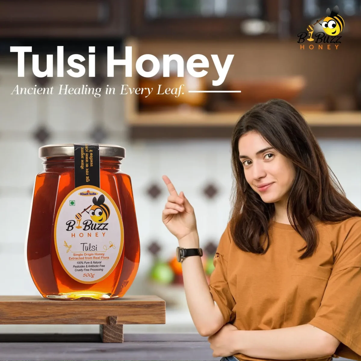 BBuzz Honey Tulsi Honey-1 BBuzz Honey Tulsi Honey-1