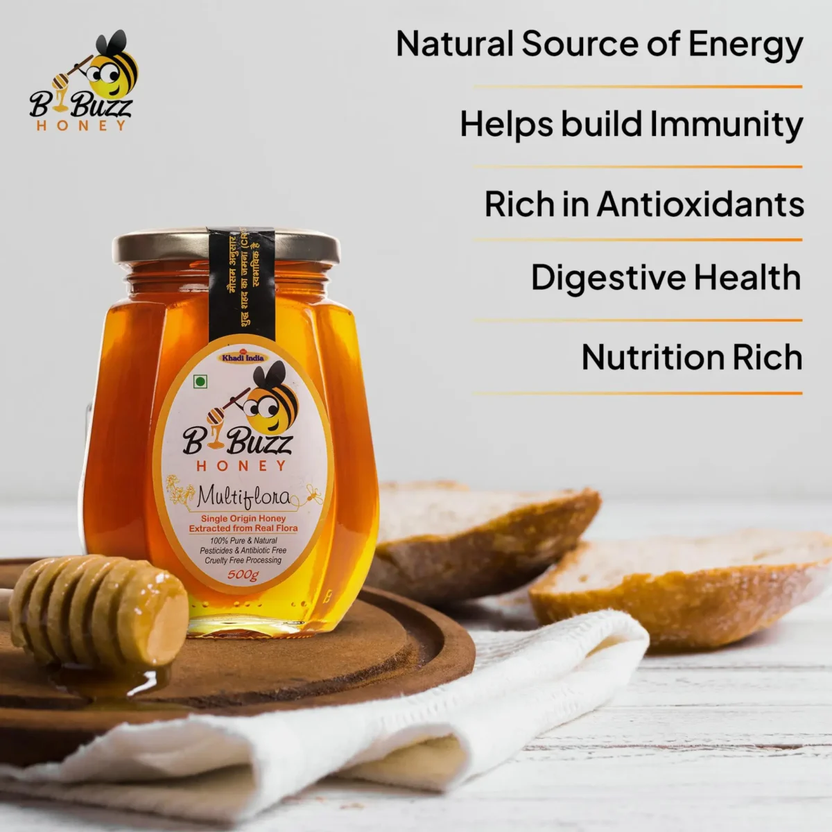 BBuzz honey Multiflora honey-1 BBuzz Honey Multiflora honey - Image 3