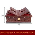 Click Pujan Book Stand Box | Holder for Ramayan, Gita, Guru Granth Sahib | Foldable Home Temple Decor & Gift - Image 5
