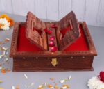 Click Pujan Book Stand Box | Holder for Ramayan, Gita, Guru Granth Sahib | Foldable Home Temple Decor & Gift - Image 2