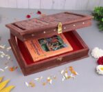 Click Pujan Book Stand Box | Holder for Ramayan, Gita, Guru Granth Sahib | Foldable Home Temple Decor & Gift - Image 3